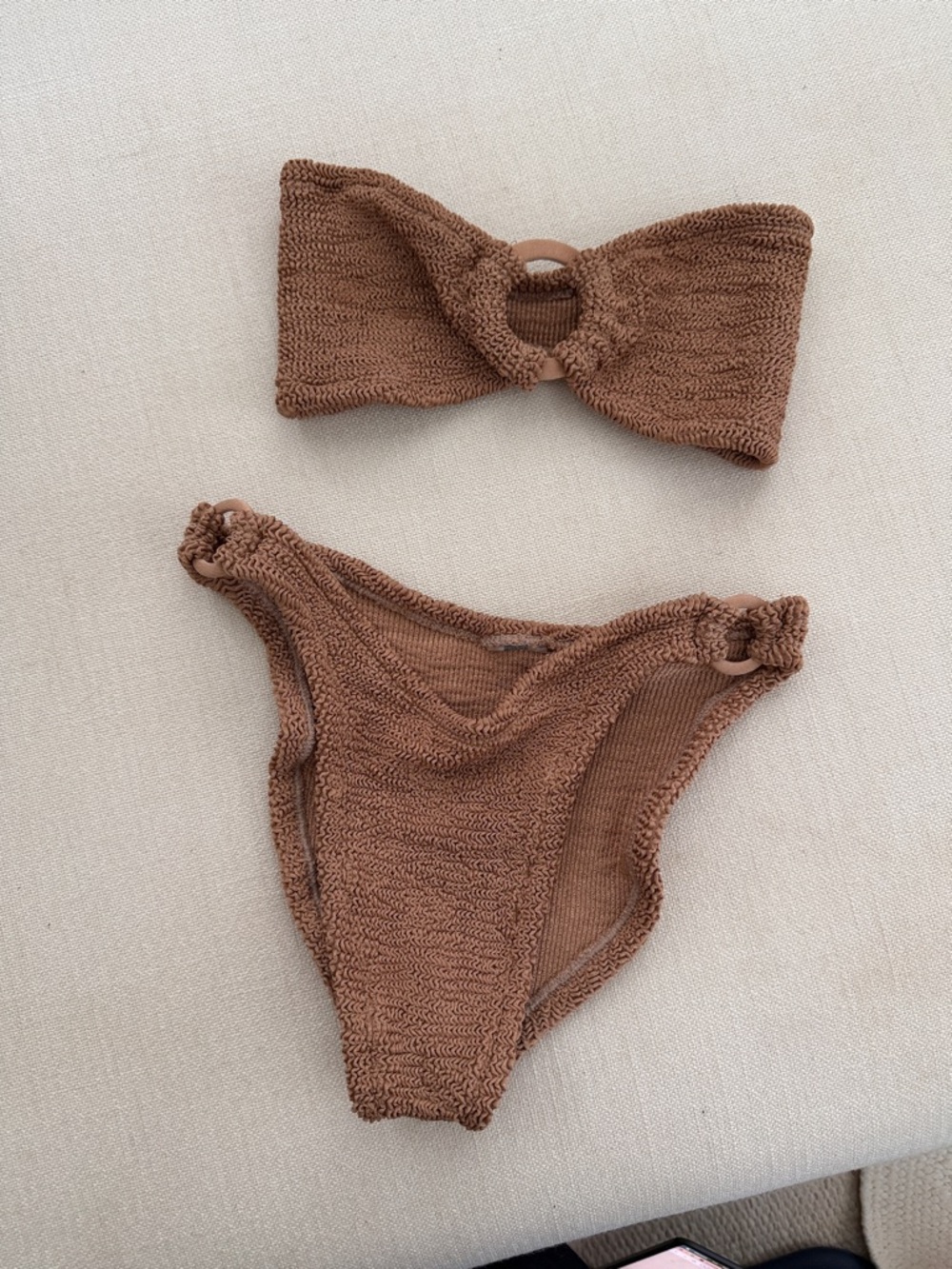 Hunza G Gloria Bikini - Metallic Cocoa